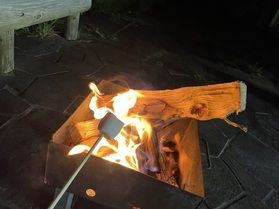 マシュマロ焼き体験