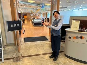 朝食も人気!ビュッフェコーナー