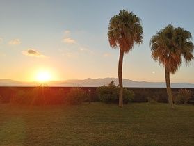 指宿から見える朝日