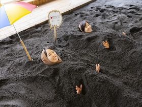 砂むし温泉で心身ともにあったかく