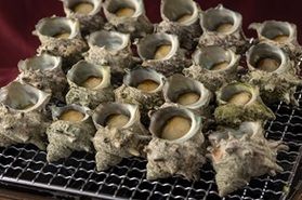 冬のあったか料理!サザエのつぼ焼き