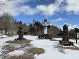 天狗のトーテムポール?