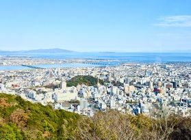 ロープウェイで徳島眉山へ！