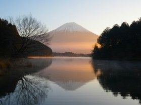 冬の朝 目覚めると絶景。