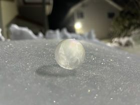 シャボン玉が凍る!?