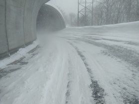 ハレの日(成人の日) 山は雪嵐