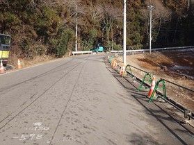 休暇村周辺の積雪と道路工事について