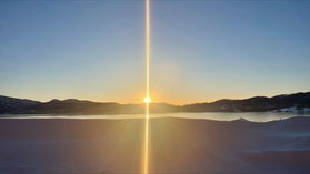 天気のいい日の檜原湖