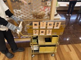 人気な寿司ワゴン🍣