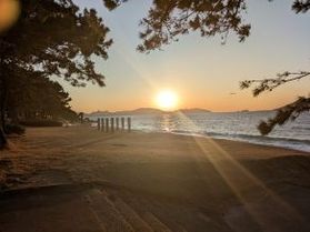 志賀島からの夕日