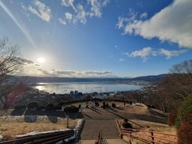 立石公園で過ごす、心温まる冬の夕暮れ