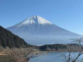 冬に映える富士山