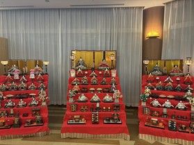 ひな飾り展示中です!