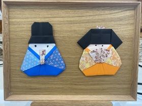 心をこめて折ったお雛様