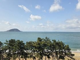 休暇村志賀島から見える玄界灘の島々