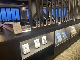 ラウンジでゆっくりとした時間を