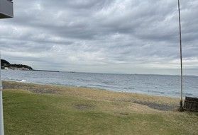 海でのお散歩
