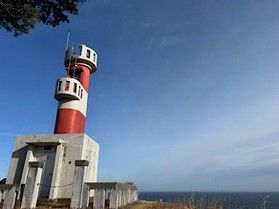 三陸沿岸を航行する船の目印③<br>陸中弁天埼灯台