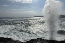 【宮古・潮吹穴】撮影に成功しました！