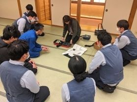 ホテルでの大事な講習会