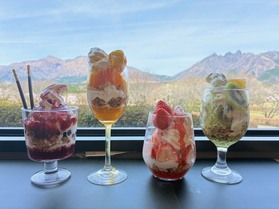 今月からの新メニュー夜パフェ