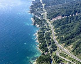 大槌町の林野火災における交通状況