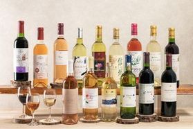 ご夕食時に長野県産ワインを飲み比べ♪