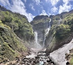 日本の滝 称名滝とハンノキ滝