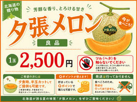 【売店より】今が食べごろ!夕張メロン販売中です♪