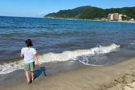 今日は海の日<br>庄内浜海水浴場紹介