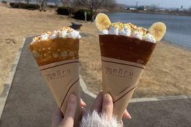 バターの旨味が堪能できるクレープ!