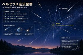 2026年夏の夜空を彩る「ペルセウス座流星群」が見れます