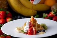朝食ビュッフェの「豆乳ワッフル」をご紹介