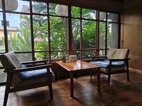 100年の歴史を持つ元旅館のレトロな喫茶室