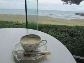 海を見ながらのコーヒー☆
