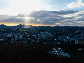 城下を見渡す絶景！