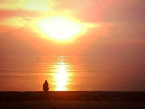 五色浜で最高の夕日を!