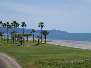 美しい海岸で寄り道♪