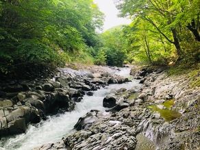 夏の中津川渓谷へ