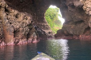 竹野海岸でカヌー体験