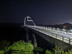 涼を求めて「夜の大島大橋｝