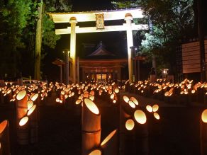 冬の安曇野風物詩　いよいよ来週金曜日から 神竹灯が始まります