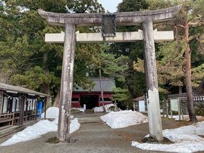 3月17日現在の羽黒山五重塔への道のり