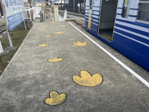 えちぜん鉄道の終着駅・勝山駅は恐竜博物館最寄り駅