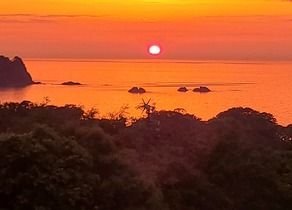 竹野海岸から望む夕日