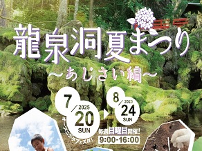 【龍泉洞夏まつり】開催します!!