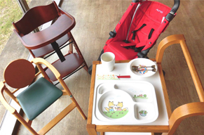 レストランでも<br>お子様用品をご用意