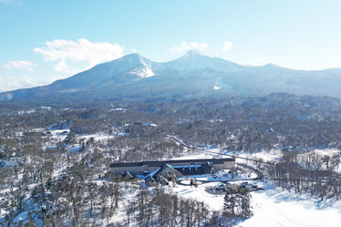 空から見た　休暇村裏磐梯