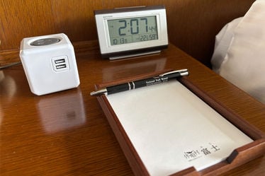 ホテルお部屋備品について