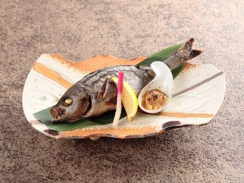 いさぎ塩焼き 太田醸造味噌添え